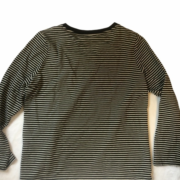 Tommy Hilfiger Women Size Large Long Sleeve Blue Striped Scoop Neck Swea… - Picture 3 of 5